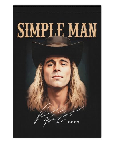 RVZ Simple Man polyester garden flag